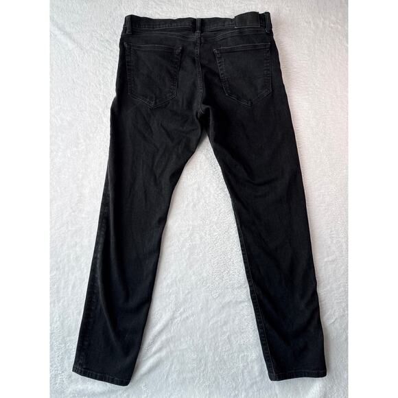 Lucky Brand 110 Slim Stretch Black Jeans Mens 36x34 - Picture 7 of 9